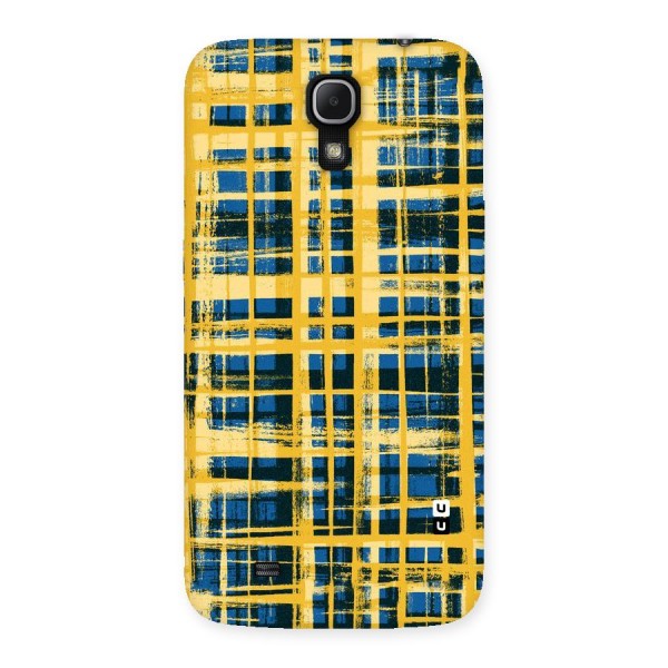 Yellow Rugged Check Design Back Case for Galaxy Mega 6.3