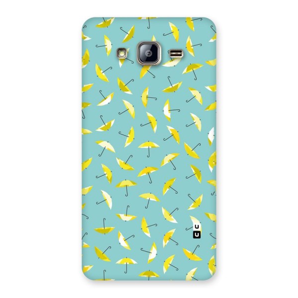 Yellow Umbrella Pattern Back Case for Galaxy On5