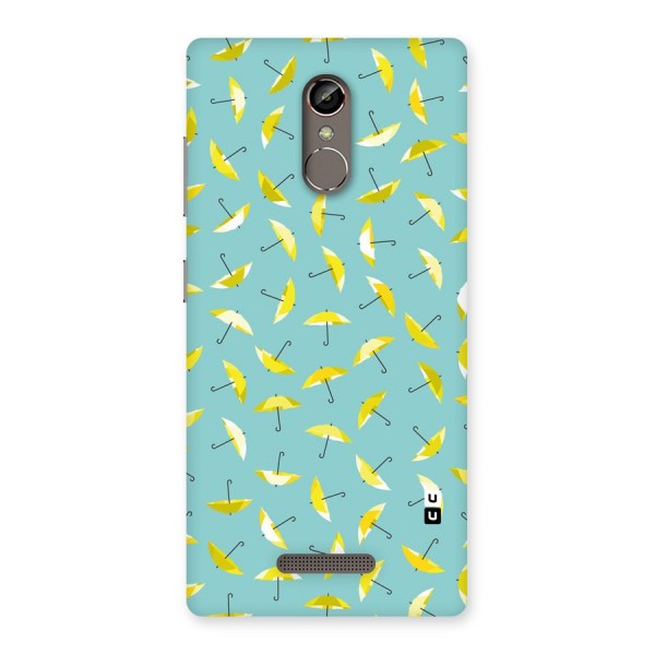 Yellow Umbrella Pattern Back Case for Gionee S6s