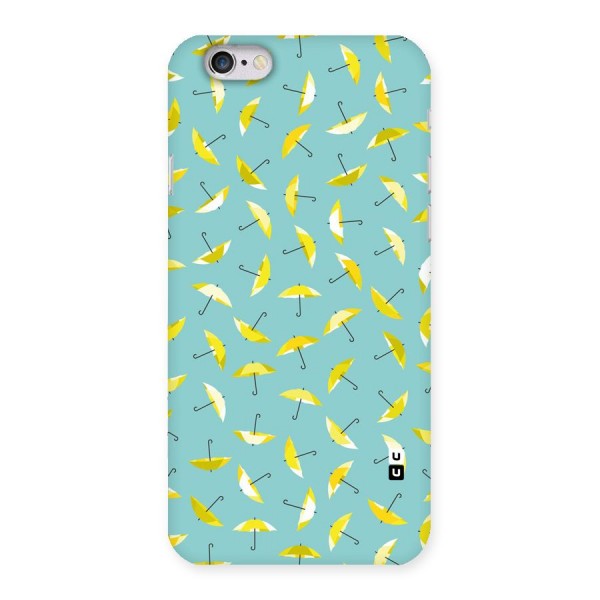 Yellow Umbrella Pattern Back Case for iPhone 6 6S