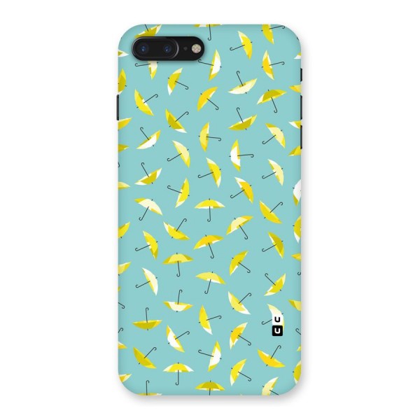 Yellow Umbrella Pattern Back Case for iPhone 7 Plus