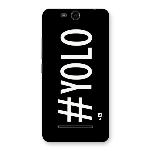 Yolo Back Case for Micromax Canvas Juice 3 Q392