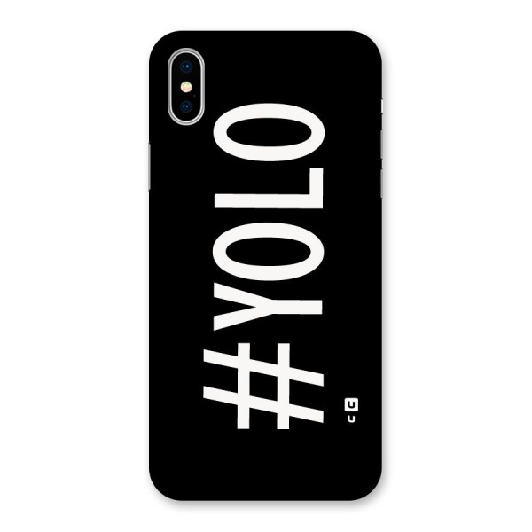 Yolo Back Case for iPhone X