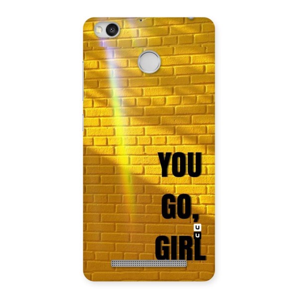 You Go Girl Wall Back Case for Redmi 3S Prime