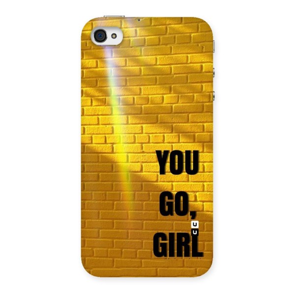You Go Girl Wall Back Case for iPhone 4 4s