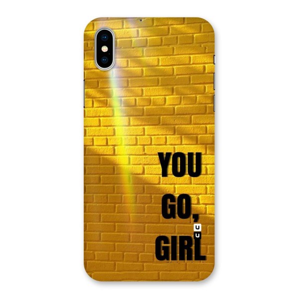 You Go Girl Wall Back Case for iPhone X