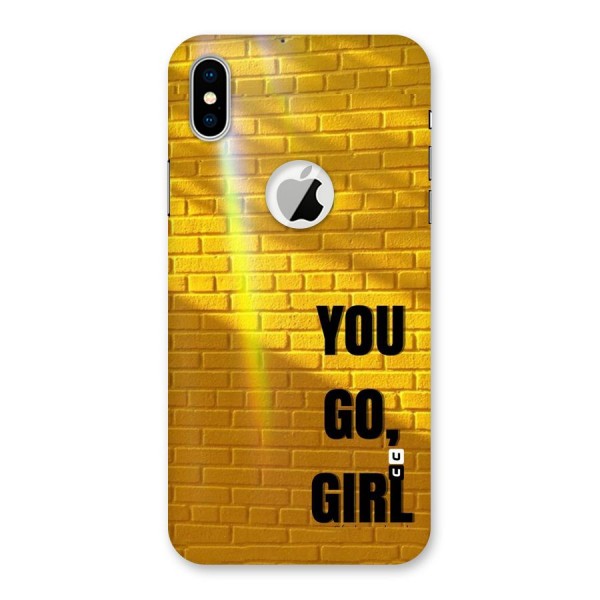 You Go Girl Wall Back Case for iPhone X Logo Cut