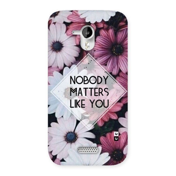 You Matter Back Case for Micromax Canvas HD A116