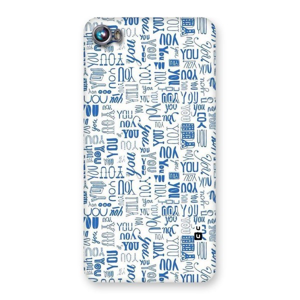 You Pattern Back Case for Micromax Canvas Fire 4 A107