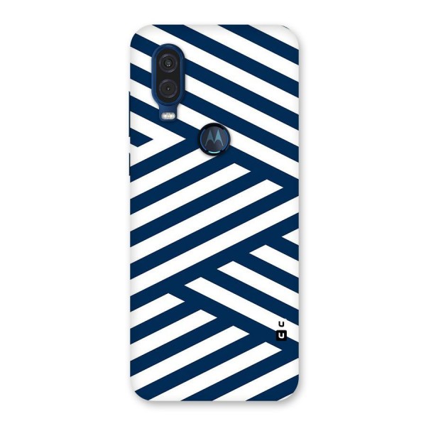 Zip Zap Pattern Back Case for Motorola One Vision