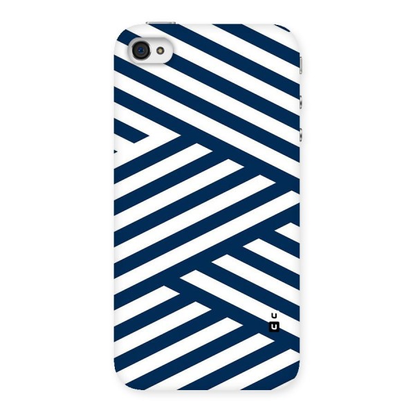 Zip Zap Pattern Back Case for iPhone 4 4s