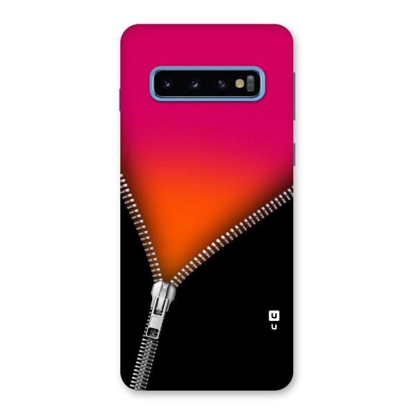 Zipper Print Back Case for Galaxy S10