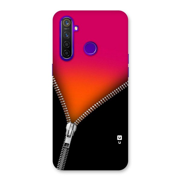 Zipper Print Back Case for Realme 5 Pro