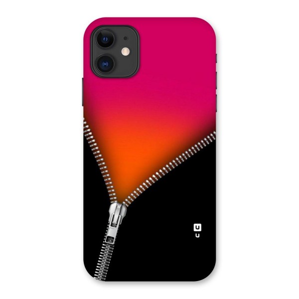 Zipper Print Back Case for iPhone 11