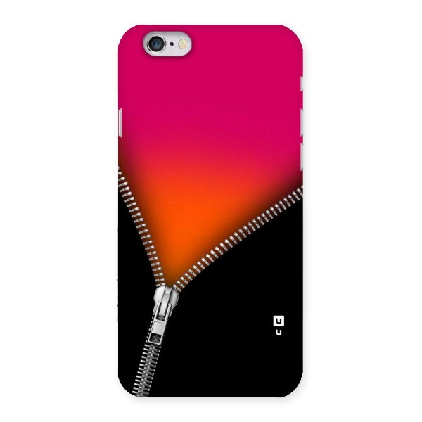 Zipper Print Back Case for iPhone 6 6S