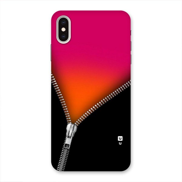Zipper Print Back Case for iPhone XS Max