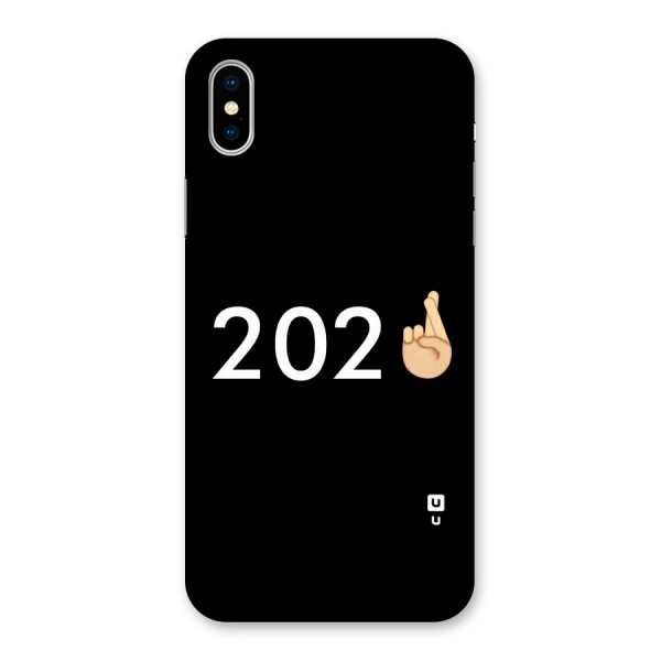 2021 Fingers Crossed Back Case for iPhone X