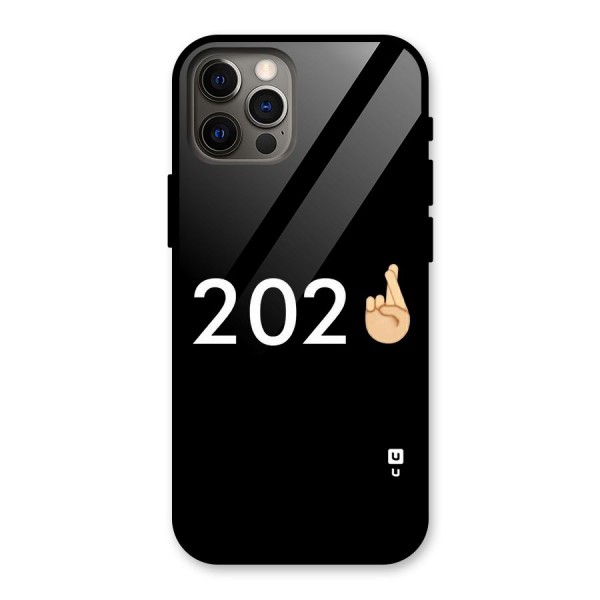 2021 Fingers Crossed Glass Back Case for iPhone 12 Pro
