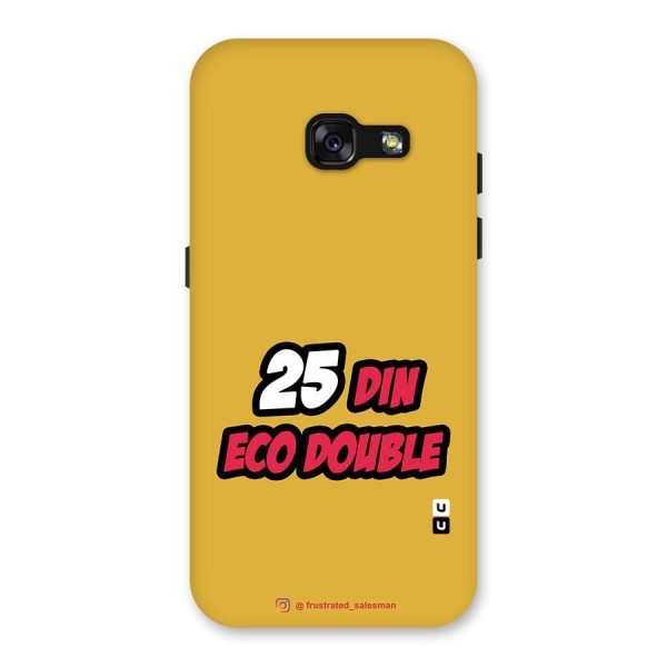 25 Din Eco Double Mustard Yellow Back Case for Galaxy A3 (2017)