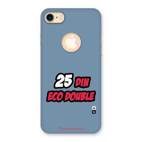 25 Din Eco Double SteelBlue Back Case for iPhone 7 Logo Cut
