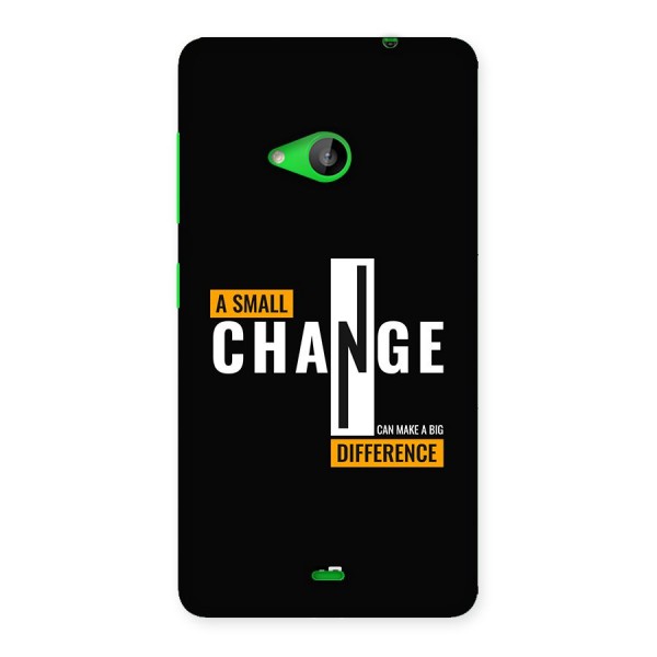 A Small Change Back Case for Lumia 535