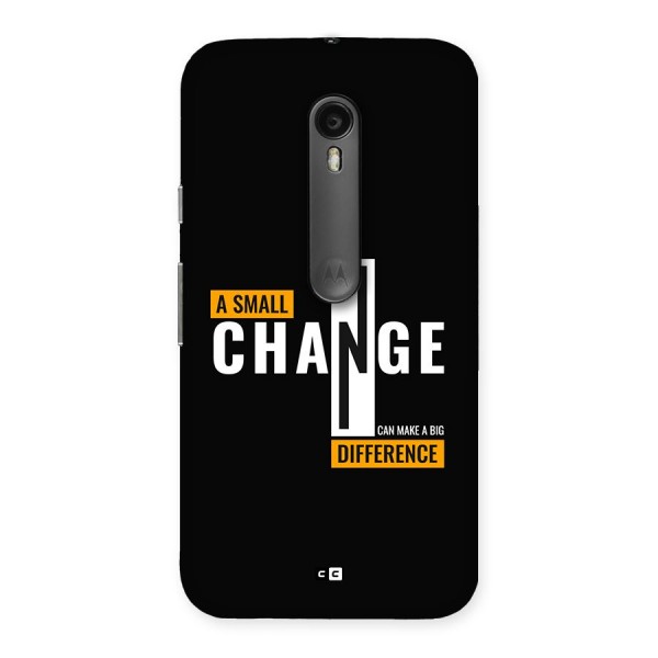 A Small Change Back Case for Moto G3