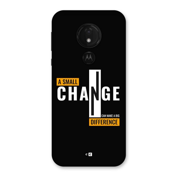 A Small Change Back Case for Moto G7 Power