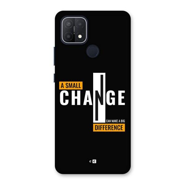 A Small Change Back Case for Oppo A15