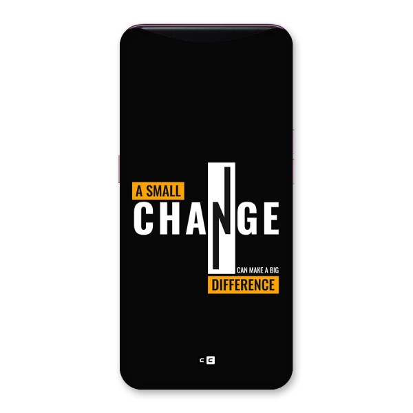 A Small Change Back Case for Oppo Find X