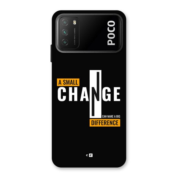 A Small Change Back Case for Poco M3