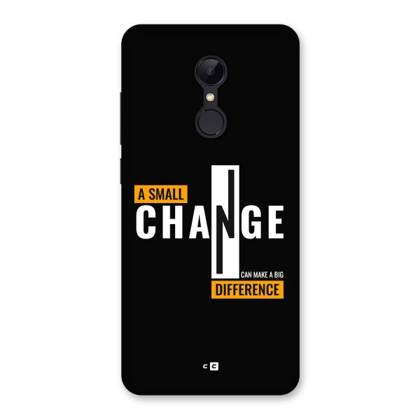 A Small Change Back Case for Redmi 5