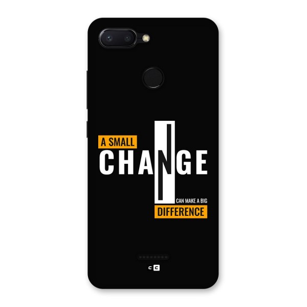 A Small Change Back Case for Redmi 6