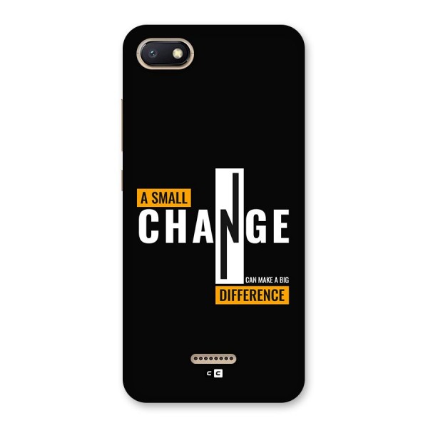 A Small Change Back Case for Redmi 6A