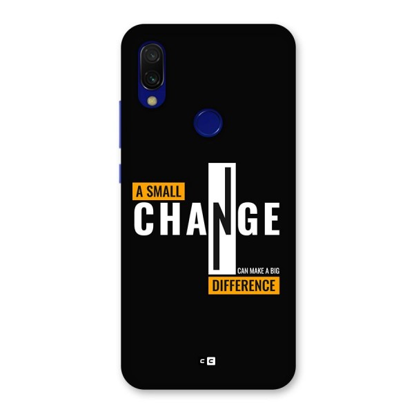 A Small Change Back Case for Redmi 7