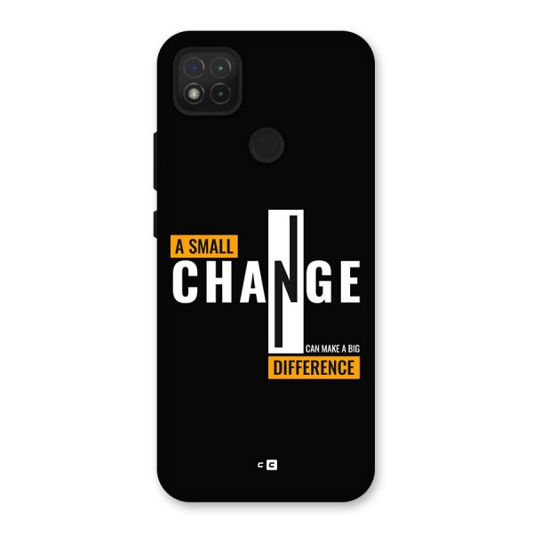 A Small Change Back Case for Redmi 9