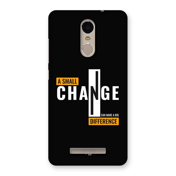 A Small Change Back Case for Redmi Note 3
