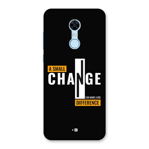 A Small Change Back Case for Redmi Note 5