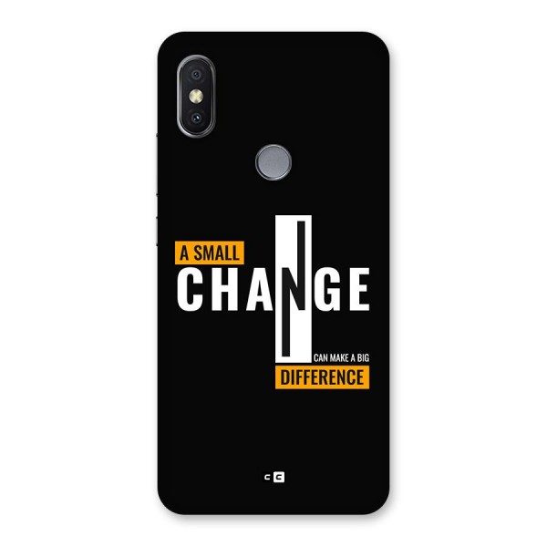 A Small Change Back Case for Redmi Y2