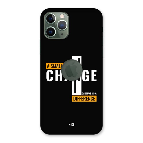A Small Change Back Case for iPhone 11 Pro Logo Cut