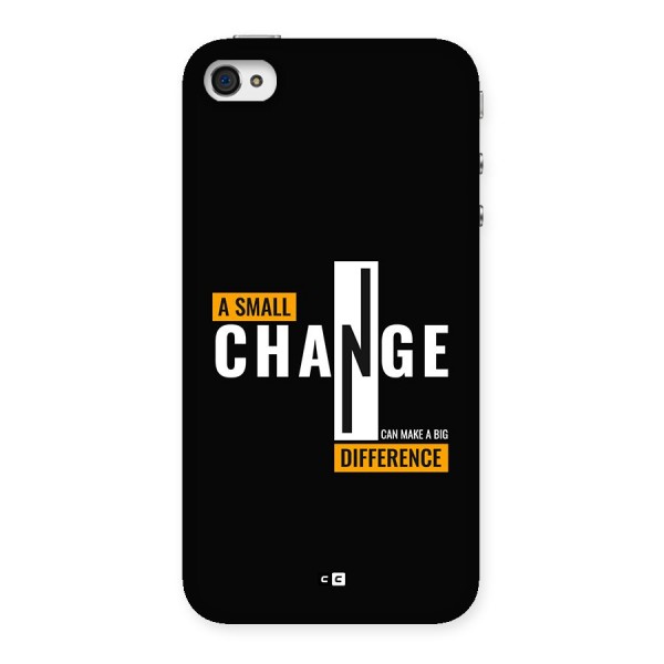 A Small Change Back Case for iPhone 4 4s