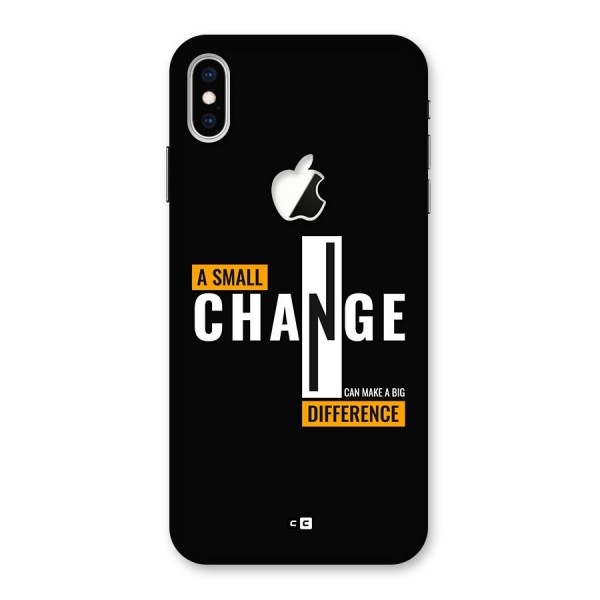 A Small Change Back Case for iPhone XS Max Apple Cut