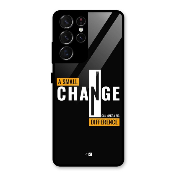 A Small Change Glass Back Case for Galaxy S21 Ultra 5G
