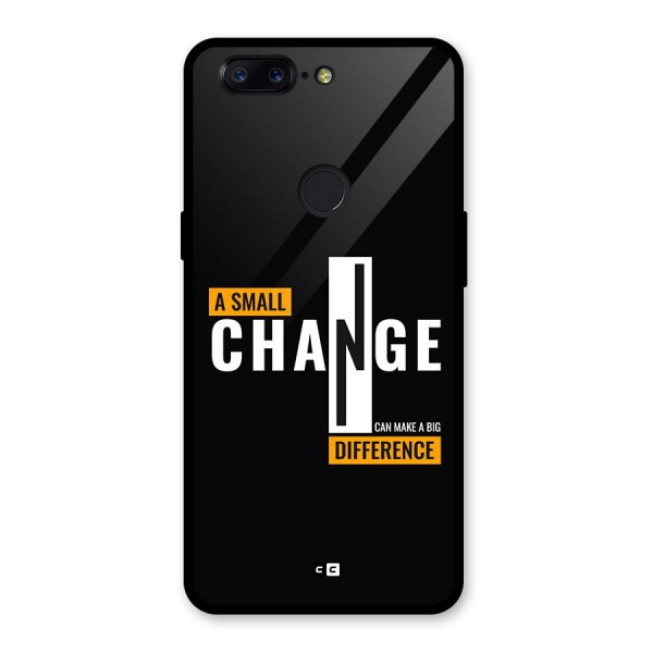 A Small Change Glass Back Case for OnePlus 5T