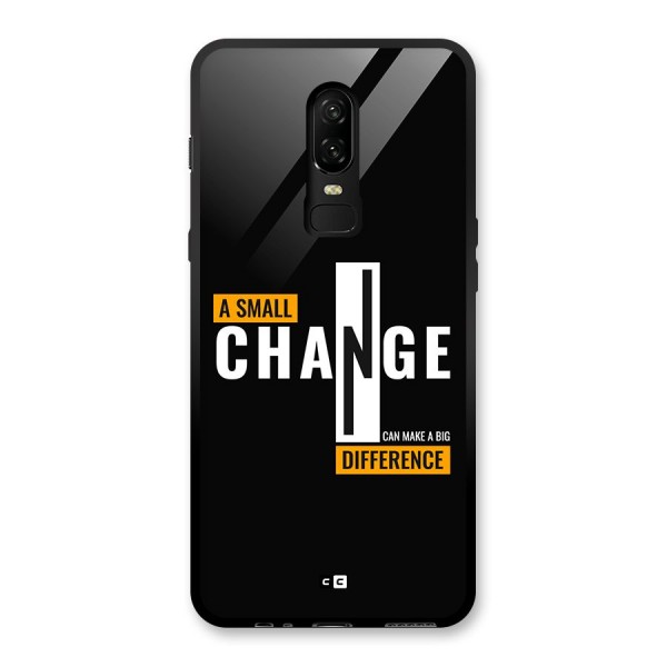 A Small Change Glass Back Case for OnePlus 6