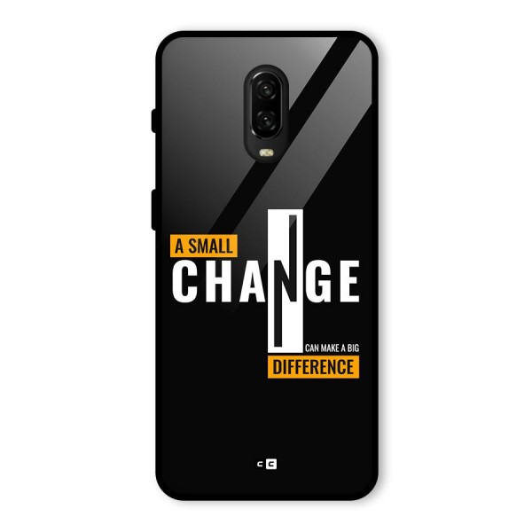 A Small Change Glass Back Case for OnePlus 6T