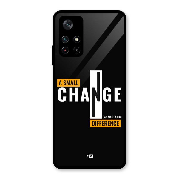 A Small Change Glass Back Case for Poco M4 Pro 5G