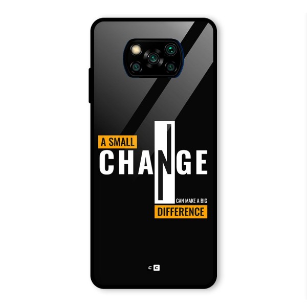 A Small Change Glass Back Case for Poco X3 Pro