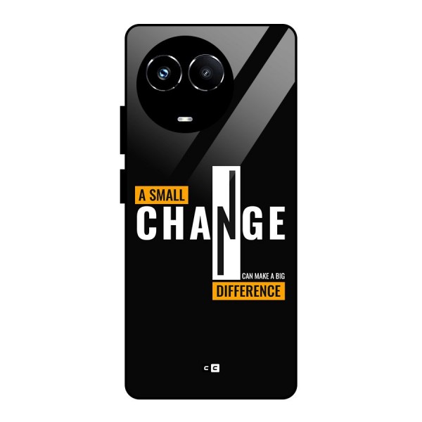 A Small Change Glass Back Case for Realme 11X
