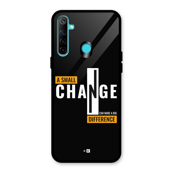 A Small Change Glass Back Case for Realme 5