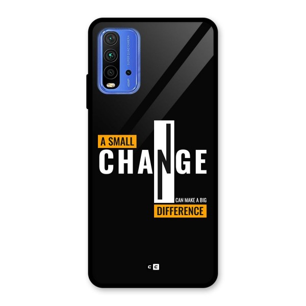 A Small Change Glass Back Case for Redmi 9 Power